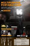 Customized Portable LED Flashlight 15W Camping LED Flashlight IP65