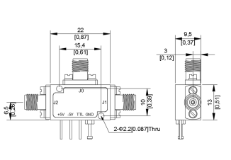 0.5 To 24 GHz SPDT Absorptive PIN Diode Switch