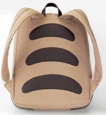 Zippered Computer Backpack Fully Padded Back Leather Laptop Bag