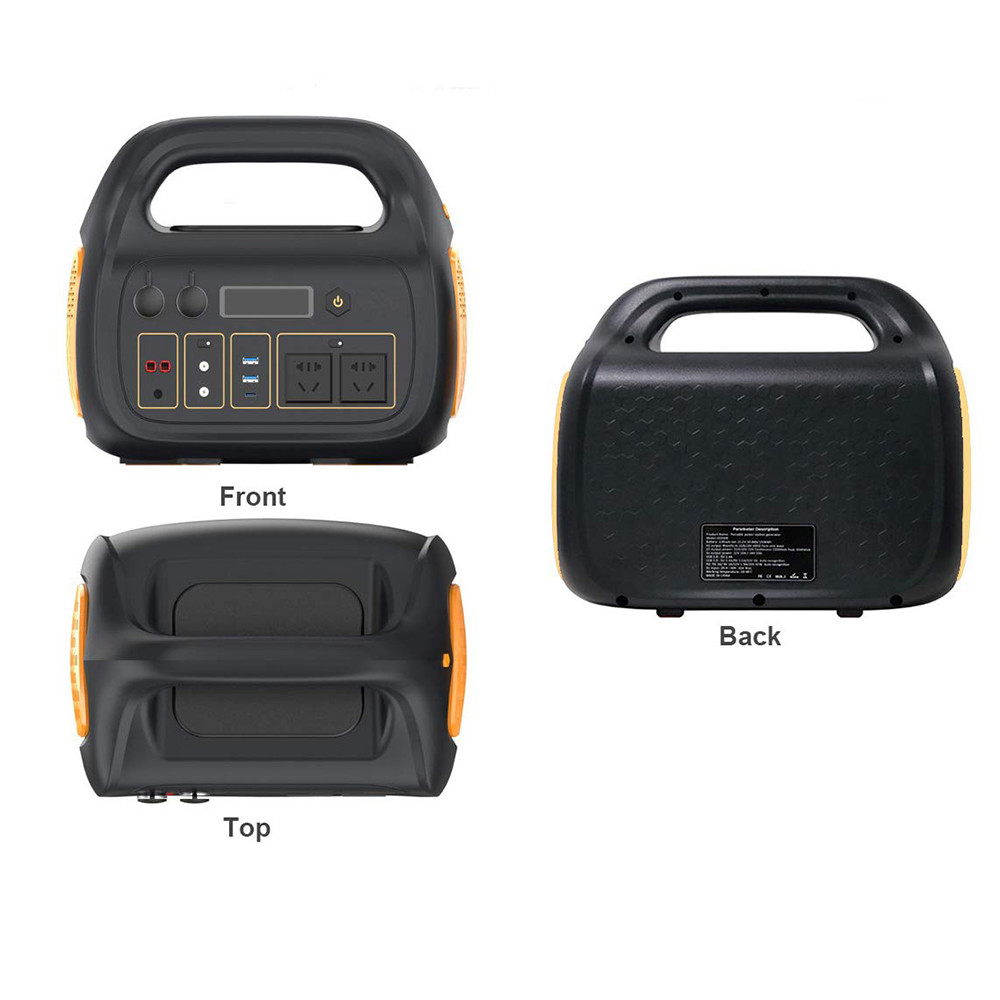 500Wh Portable Outdoor Solar Generator With Mobile Lithium Battery 110V AC Outlet