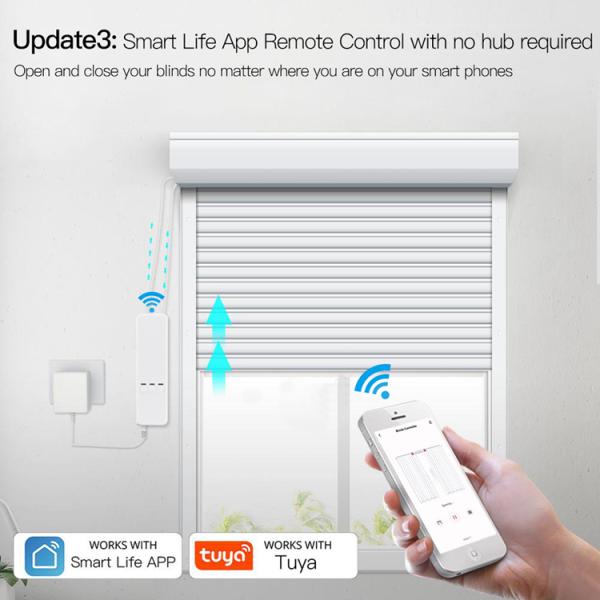 54 DB Automatic Blind Motor 14.4w Diy Roller Blinds Opener Multi Control
