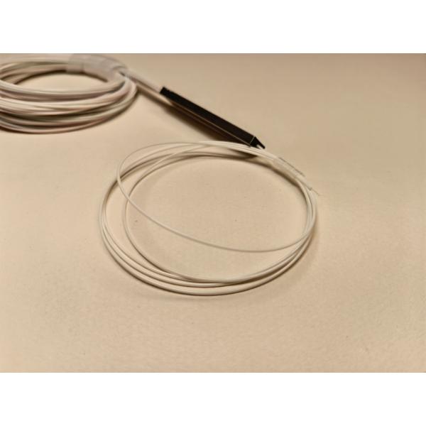 Bare 1x8 PLC Splitter Mini Tube 250um 0.9mm White Color Transparency 1m 1.5m