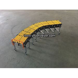 Flexible Expandable Gravity Plastic Skate Wheel Conveyor,Gravity Unloading