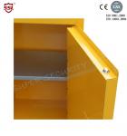 Yellow Powder Coated Flammable Chemical Storage Cabinets For Laboratory , Bench