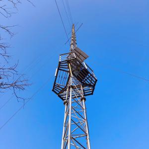 Buy cheap 50M/S RRU Antenna Angle Steel Guyed Wire Tower product