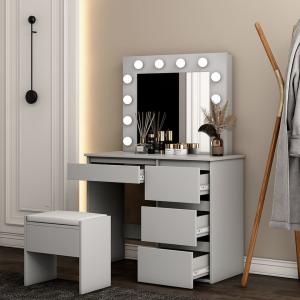 Buy cheap Furniture Makeup Vanity With Mirror , White Dressing Cosmetic Table product