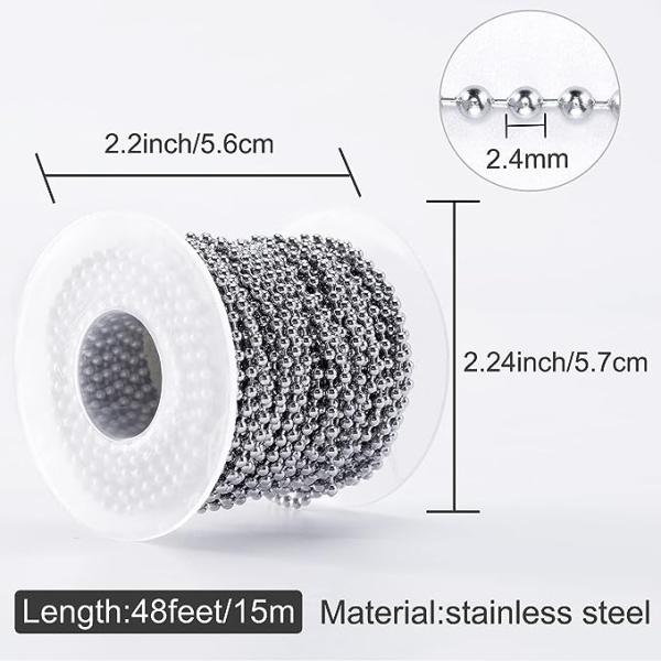 Plain Finish Stainless Steel Ball Chain