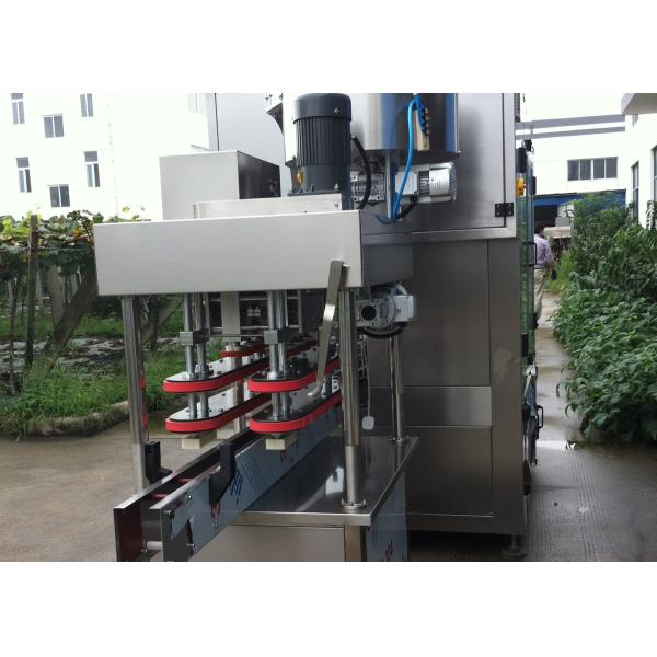 Buy cheap Silver Gray Inline Capping Machine Round Bottle Screw Capping Machine product
