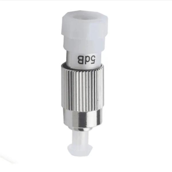 Single Mode FC Fiber Optic Attenuator 5dB Insertion Loss Zirconia Ceramic Ferrule