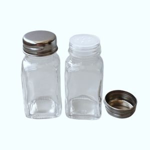 Buy cheap 50ml square spice glass jar salt and pepper shaker bottle product