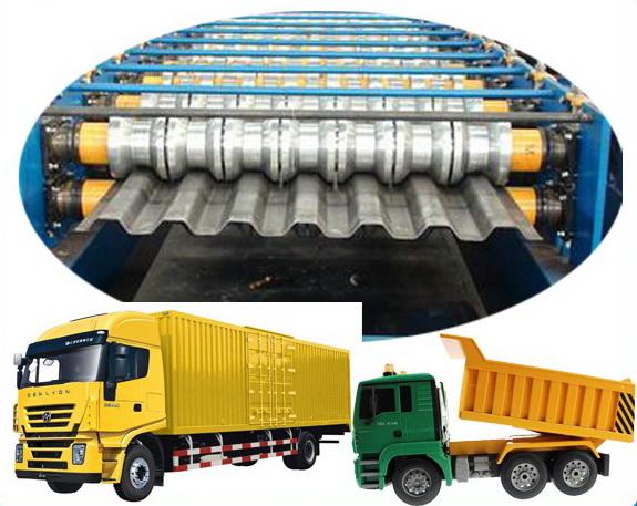 White color and blue color car panel cold roll forming machine 2018 new type 10 meter container panel