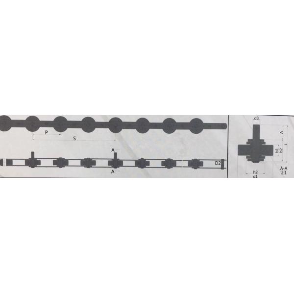 TK THYSSENKRUPP Escalator Chain Travelator Pallet Step Moving Walk Chain Pitch 135.4mm