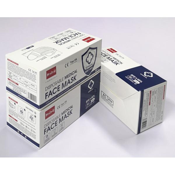 Breathable Surgical 3 Ply Face Mask 98% Min BFE EUA Approved