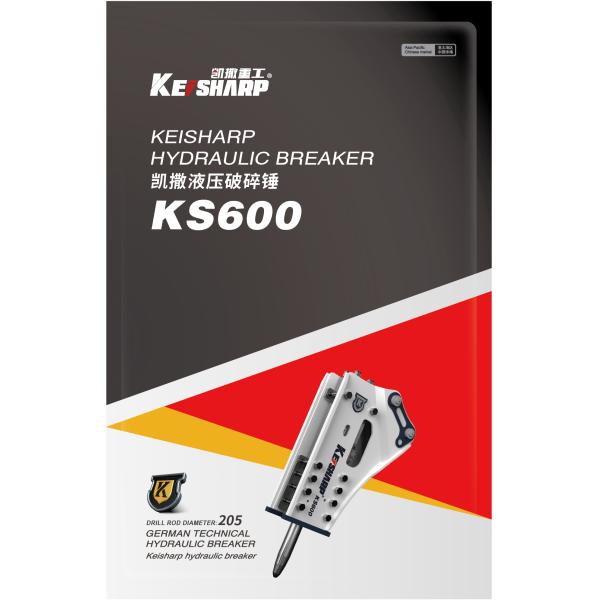 205mm chisel KS600 Excavator Hydraulic Breakers For Demolition