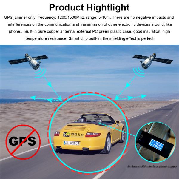 Mini USB GPS Jammer, USB Powered GPS Signal Jammer, USB GPS Signal Blocker, GPS Signal Shield