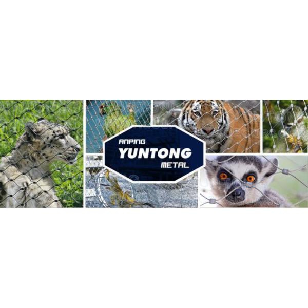 316 Material Animal Enclosure 7x19 Stainless Steel Wire Rope Zoo Mesh