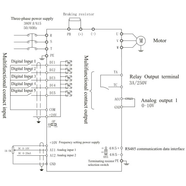 Squirrel Cage Vector Frequency Inverter Asynchronous Electric Motor Non speed Sensor