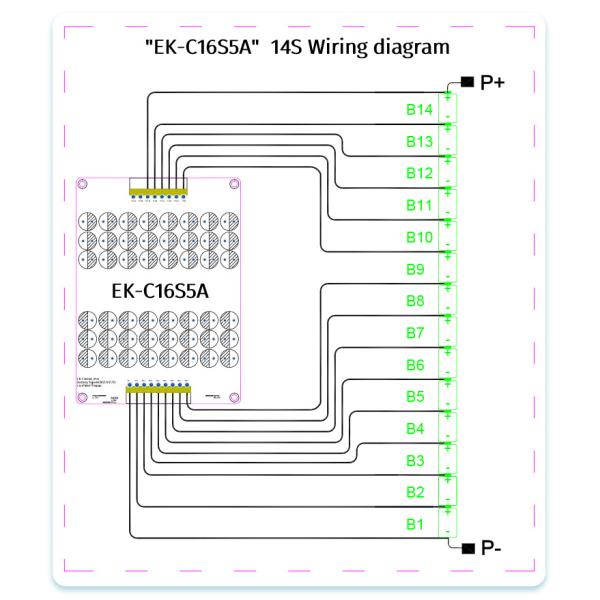 48V BMS Lto Lithium Lifepo4 Active Balancer 12s 13s 14s 15s 16s 5A For Energy Storage
