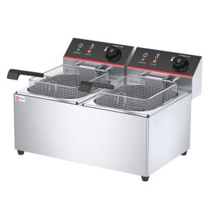 China Overheat Protection 2-Tank 2-Basket Automatic Fryer Machine for Restaurant Equipment on sale