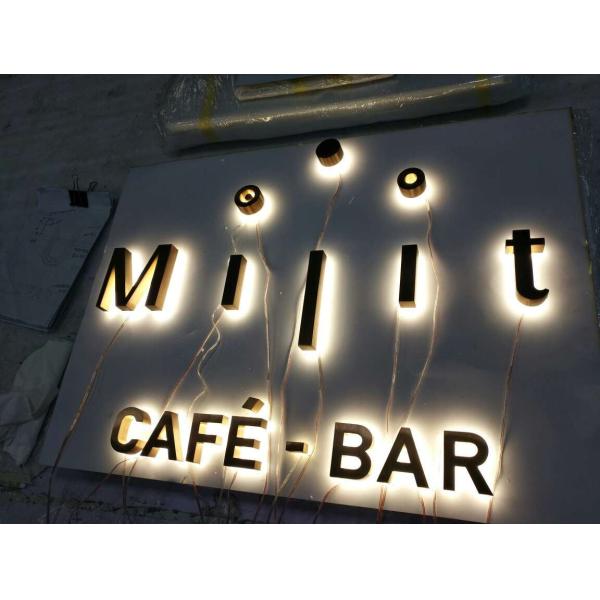 Reverse Lit Halo Illuminated Channel Letters 36mm 50000 hours Lifetime