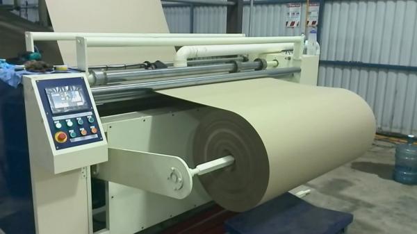 Quality Automatic Rewinder - Single Face Cardboard Rewinding Machine - Corrugated 2Ply Paper Roll Rolling for sale