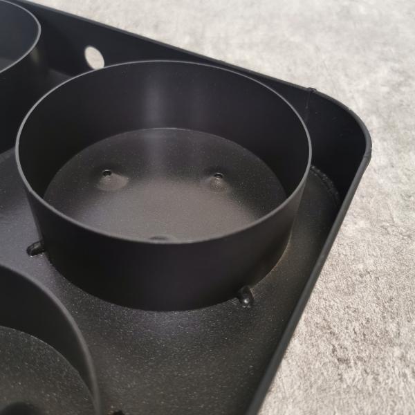 PTFE Coating Bagel 1.2mm Aluminized Steel Baking Pans Full Welding