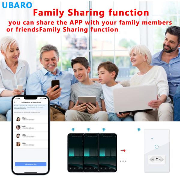 118 Type Brazil Standard 1 Gang Switch Socket Combination within White/Black/Grey