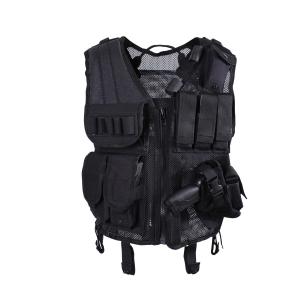 China Zipper Adjustable Quick Draw Tactical Vest 1.5KG 100% Polyester Outdoor Tactical Gear on sale