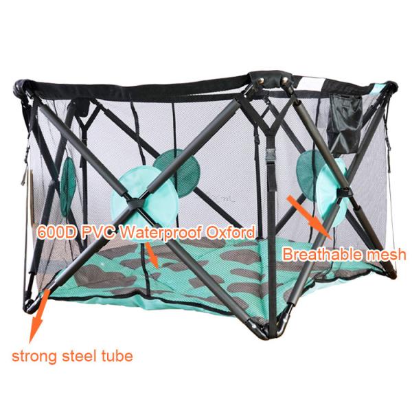 Waterproof BSCI Portable Dog Exercise Pen 600D PVC Playpen