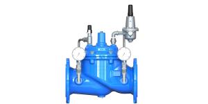 China Epoxy Coated Water Pressure Reducing Valve With SS304 Pilot And Pressure Gauge Kit on sale