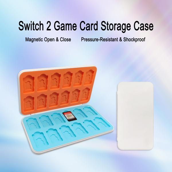 Large Storage 24 Slots Hard ABS Magnetic Game Card Storage Case for Nintendo Switch 2