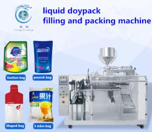 Buy cheap Washing Liquid Stand-Up Pouch Packing Machine Detergent Packing Machine Shampoo Zipper Bag Automatic Packaging Machine product