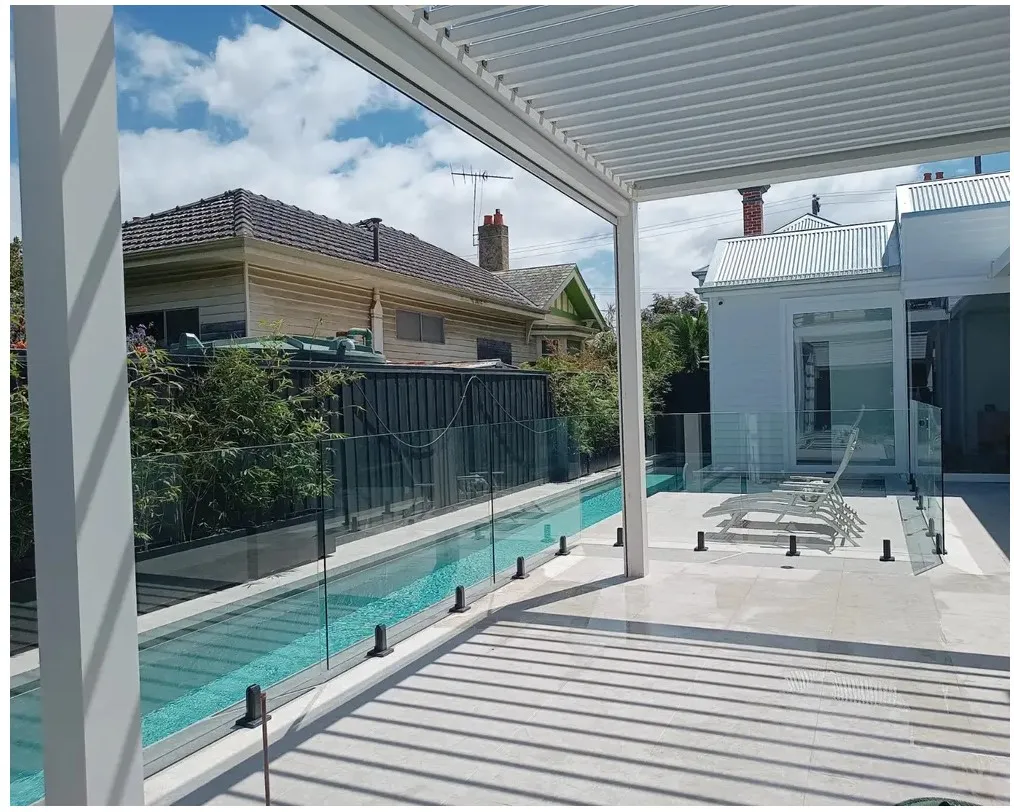Designer Frameless Pool Glass 12mm Thick Toughened Glass