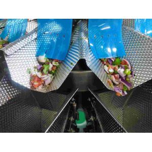 IP65 2500ml Hopper 14 Heads Weigher For Fresh Ingredient