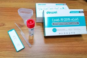 Buy cheap Oral Specimen Sputum Saliva Rapid Test Kit For Covid-19 2019-NCoV Antigen Single Pack Home Use product