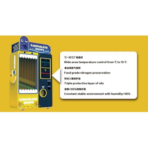 Coin Smart Candy Vending Machine For 7 Flavors