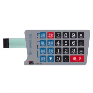 Buy cheap Custom membrane switch control front keyboard graphic overlay product