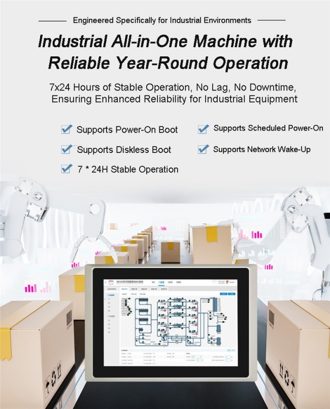 High Performance 27 Inch Embedded Industrial Touch Panel PCs 1080p Full Hd Lcd Monitor