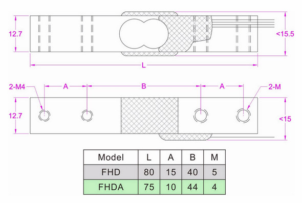 low cost weight sensor 1kg 2kg 3kg 5kg