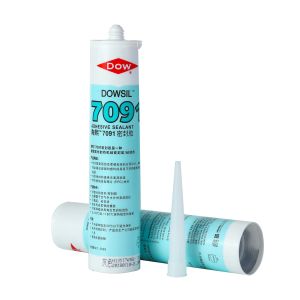 Glass Assembling Dowsil 7091 Adhesive Sealant , Flexible Silicone Sealant
