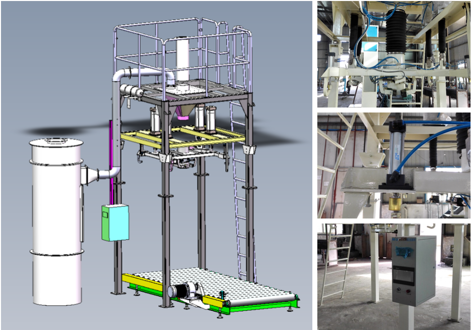 Dust Remove Device Jumbo Bag Packing Machine 1000KG