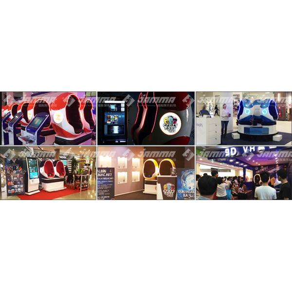 Egg Shaped 9D Virtual Reality Simulator 2 Seats with Special Effects 42 " Monitor