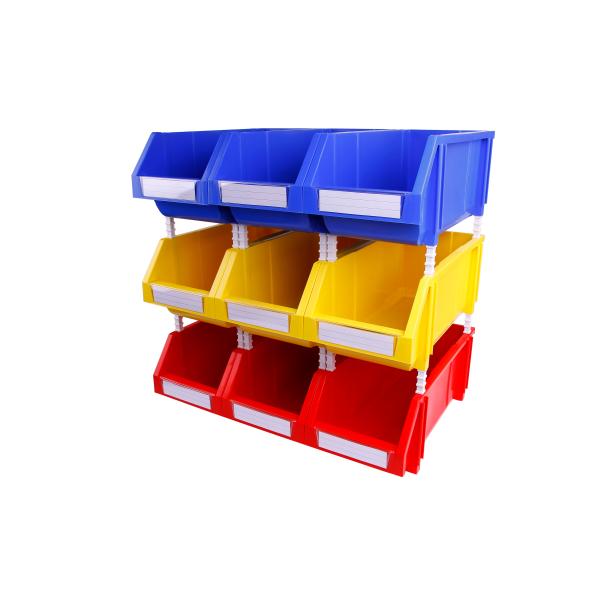 PP Storage Bin Shelving Organizer Plastic Stackable Bins for Storage Multi-functional