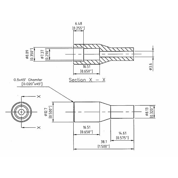 Customized Cable End Fittings VLD Threaded Conduit Cap Without Insert Tube