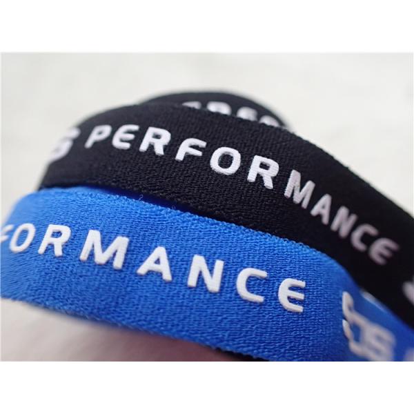 Professional Polyester Elastic Cloth Band With Printing Silicone Logo