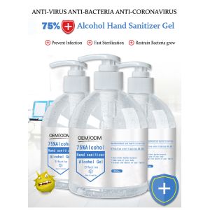 China 75% Alcohol Waterless Hand Sanitizer Antibacterial Hand Gel Custom on sale