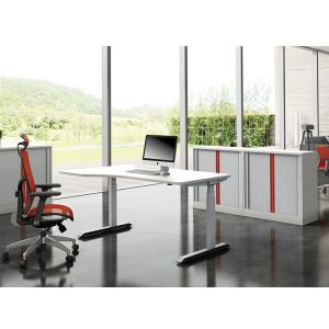 Buy cheap Aluminium Adjustable Office Table Electrical Motorized Computer Desk product