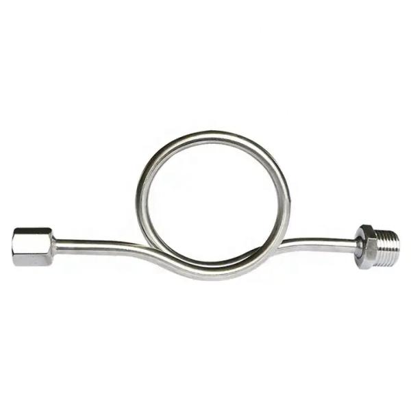 SS304 316 316L Round Ring 6000 PSI 1/2 NPT BSPT Swivel Pressure Gauge Snubber Syphon Tube