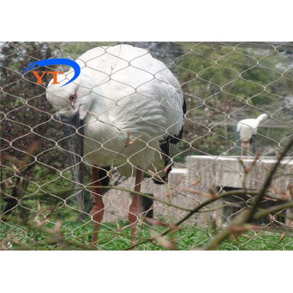 25x25mm Zoo Aviary Wire Mesh Soft X Tend Ss304 Woven Stainless Steel Wire Rope 1.2mm