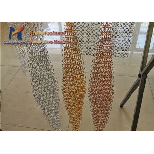 1.5mm 15mm Ring Mesh Fabric Hotel Decorative Metal Mesh Panels